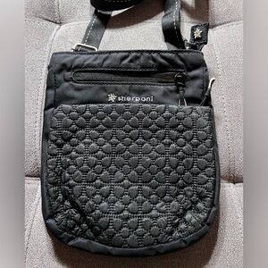 Sherpani Black Quilted Crossbody Bag